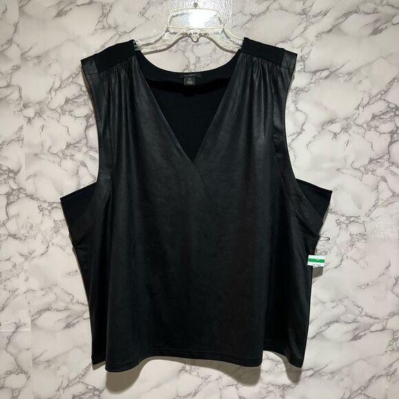 Halogen Black Media Sleeveless Top - Picture 4 of 9